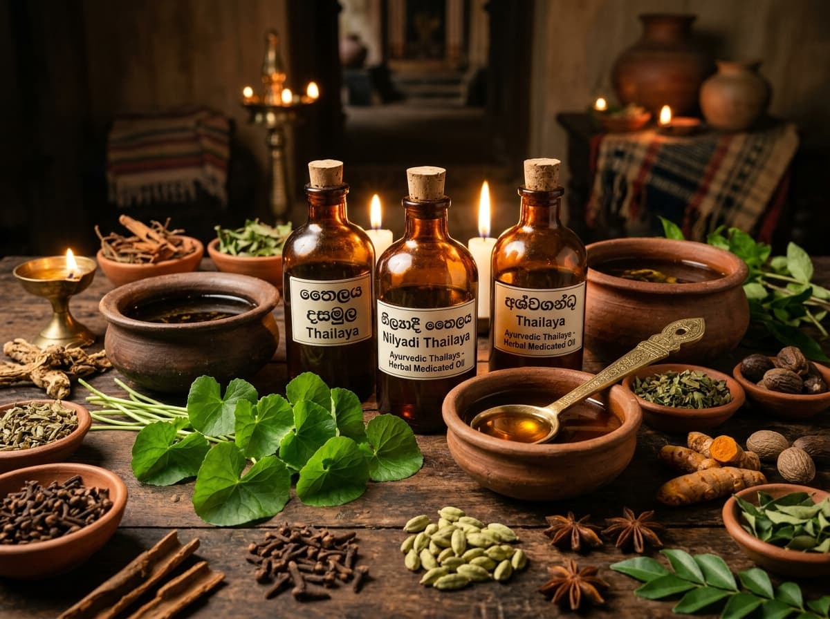 Thel Sindima & Traditional Medicated Oils (තෛල)